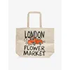 Market Ns Ecru  X London Flower  Brand-print Canvas Tote Bag