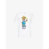 Market Ns  X London Flower  Bear Graphic-print Short-sleeve Cotton-jersey T-shirt White