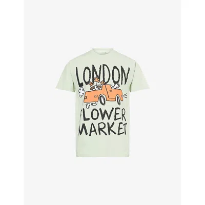 Market Ns Green  X London Flower  Graphic Short-sleeve Cotton-jersey T-shirt