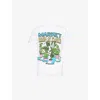 Market Ns  X London Flower  Plant Graphic-print Short-sleeve Cotton-jersey T-shirt White