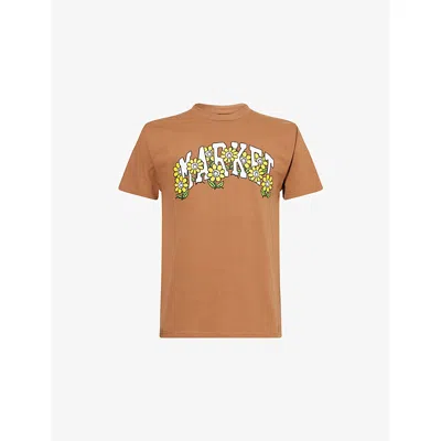 Market Ns Rust  X London Flower  Daisy Short-sleeve Cotton-jersey T-shirt