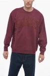 Market Oversized Fit Crew-neck Sweatshirt With Embossed Logo In Red