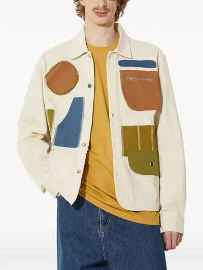 Market Patchwork Zip Jacket In Neutral
