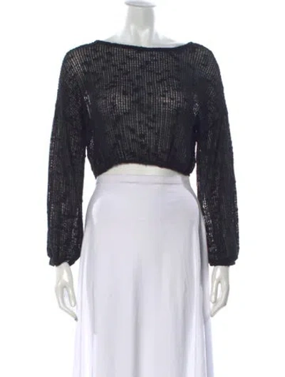 Pre-owned Market Patterned Crew Neck Sweater In Black