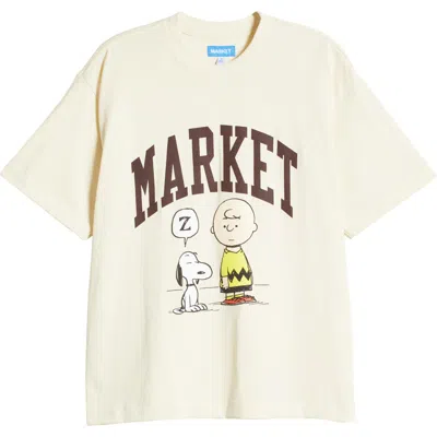 Market Peanuts® Arc Cotton Graphic T-shirt In Ecru