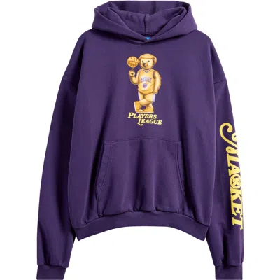 Market Player's League Bear Graphic Hoodie In Purple