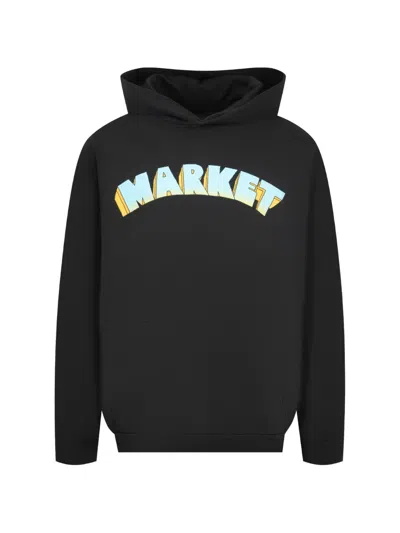 Market Players Club Graphic-print Hoodie In Black