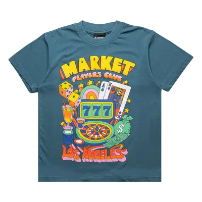 Pre-owned Market Players Club T-shirt 'blue' | Men's Size M