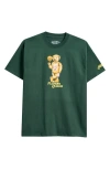 Market Players League Bear Graphic T-shirt In Dark Green