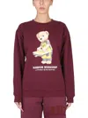 Market Random Workshop Bear Sweatshirt Unisex In Red