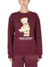 Market Random Workshop Bear Sweatshirt Unisex In Red