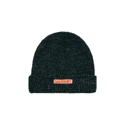 Pre-owned Market Reflective Bar Logo Beanie 'green'