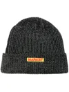 Market Reflective Bar Beanie In Schwarz