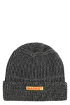 Market Ribbed Knit Beanie In Black