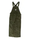 Market Ribbed Overalls  In Green
