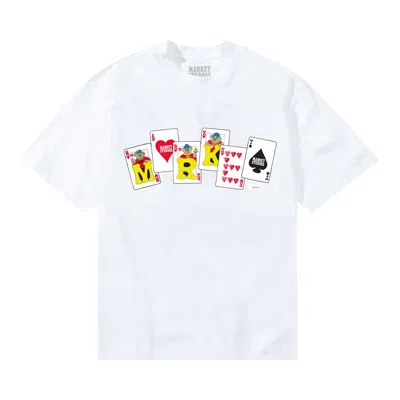 Pre-owned Market Royal Flush T-shirt 'white' | Men's Size L