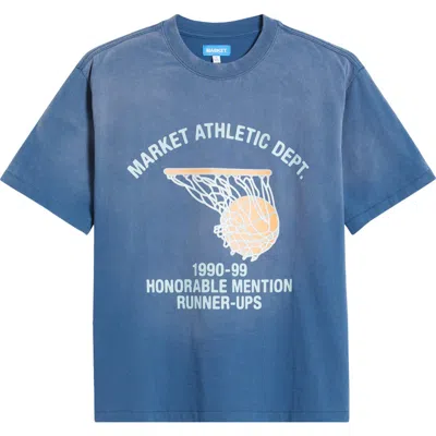 Market Runner-up Graphic T-shirt In Egyptian-blue