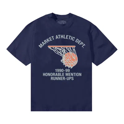 Pre-owned Market Runner Up T-shirt 'navy' | Blue | Men's Size S