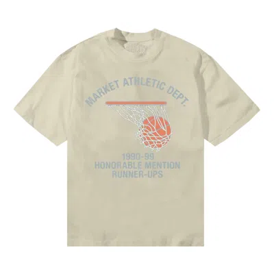 Pre-owned Market Runner Up T-shirt 'sand' | Tan | Men's Size S In Brown