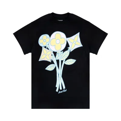 Pre-owned Market Secret Club Flower T-shirt 'black' | Men's Size L