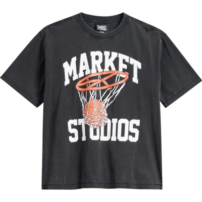 Market Shooting For Peace Graphic T-shirt In Gray