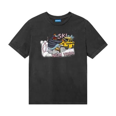 Pre-owned Market Ski Nyc T-shirt 'black' | Men's Size S