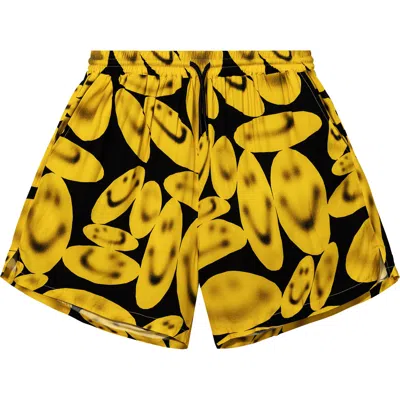 Pre-owned Market Smiley Afterhours Easy Shorts 'washed Black' | Men's Size Xl