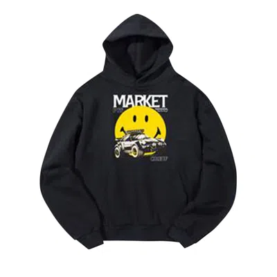 Pre-owned Market Smiley All Four Hoodie 'pirate Black' | Men's Size M