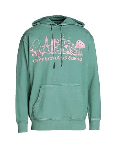 Market Smiley Arts & Sciences Hoodie Man Sweatshirt Sage Green Size L Cotton