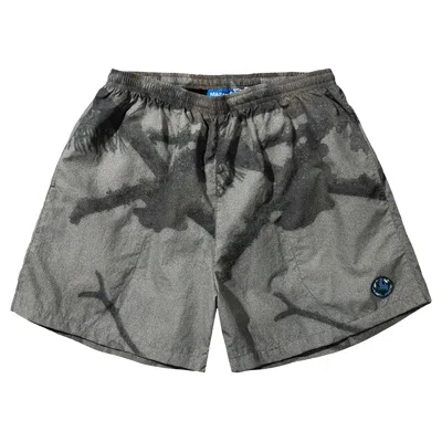 Pre-owned Market Smiley Atlas Tech Shorts 'camo' | Green | Men's Size S