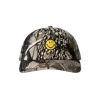 Market Smiley Badge 6 Panel Hat In White