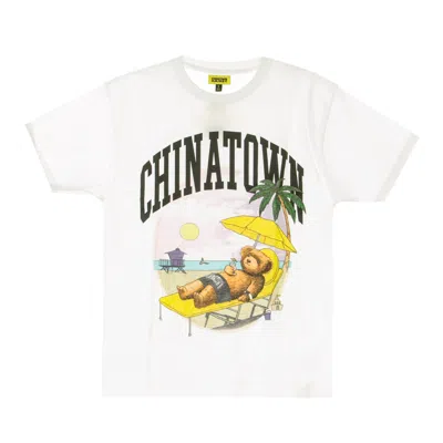 Market Smiley Beach Bear White Men's T-shirt