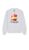 Market Smiley Big Apple Crewneck Sweatshirt In Grey