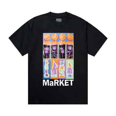 Pre-owned Market Smiley Brushwork T-shirt 'black' | Men's Size M