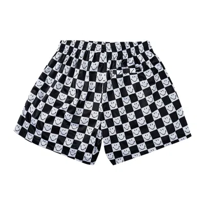 Pre-owned Market Smiley Checkerboard Mesh Shorts 'black/white' | Men's Size S
