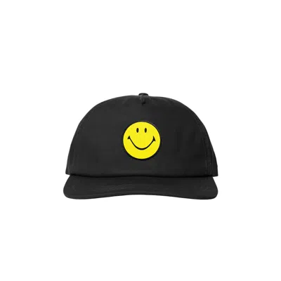 Pre-owned Market Smiley Classic 5 Panel Hat 'black' | Men's Size Onesize