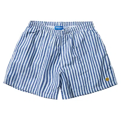 Pre-owned Market Smiley Classic Tech Shorts 'sky Blue Stripe' | Men's Size Xl