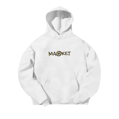 Pre-owned Market Smiley Doodle Hoodie 'white' | Men's Size L