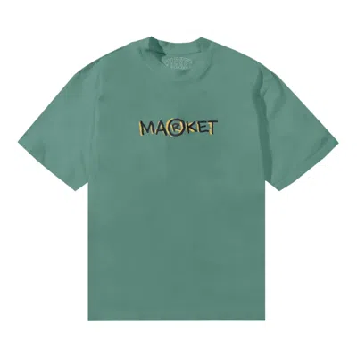 Pre-owned Market Smiley Doodle T-shirt 'green' | Men's Size S