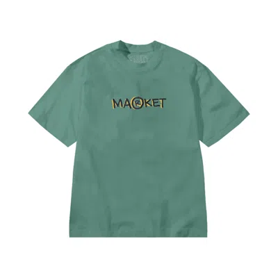 Pre-owned Market Smiley Doodle T-shirt 'malachite Green' | Men's Size M