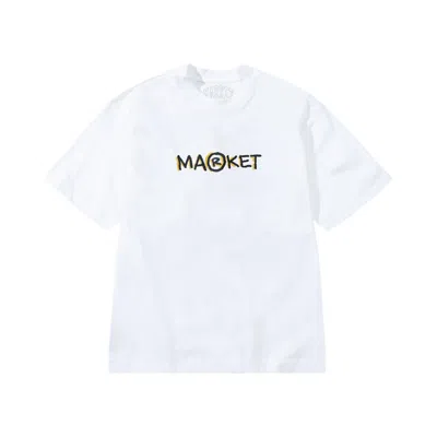 Pre-owned Market Smiley Doodle T-shirt 'white' | Men's Size L