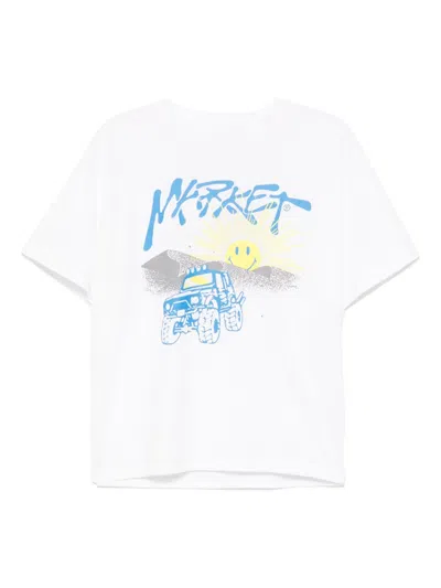 Market Smiley Dumont T-shirt In White