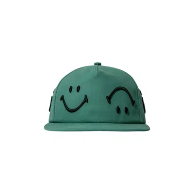 Pre-owned Market Smiley Face 6-panel Hat 'malachite Green' | Men's Size Onesize