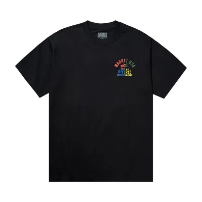 Pre-owned Market Smiley Foul Play T-shirt 'black' | Men's Size Xxl