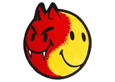 Pre-owned Market Smiley Good Vs. Evil Rug