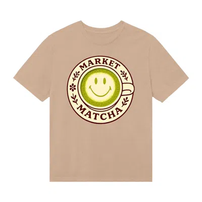 Pre-owned Market Smiley Gotcha Matcha T-shirt 'tan' | Men's Size Xxl In Brown