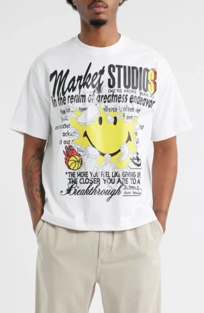 Market Smiley® Greatness Cotton Graphic T-shirt