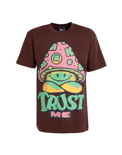 Market Smiley Guide Cotton T-shirt In Brown