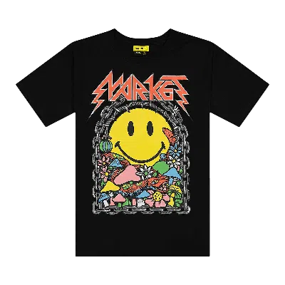 Pre-owned Market Smiley Iron  Tee 'black'