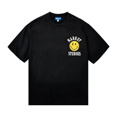 Pre-owned Market Smiley Lockup T-shirt 'black'